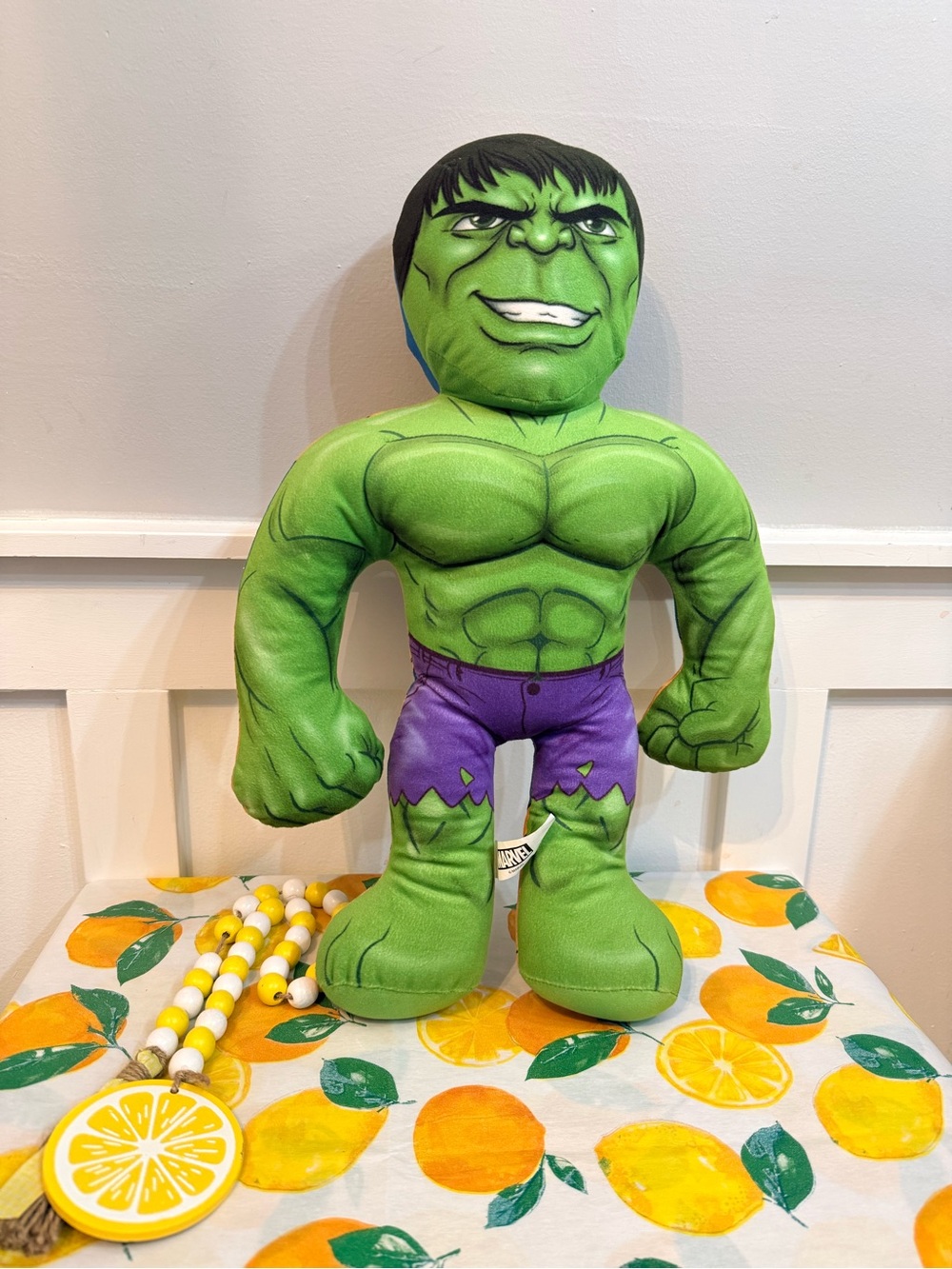 4/$25 • Marvel Half Em's Thanos & Hulk 18" Double Sided Plush